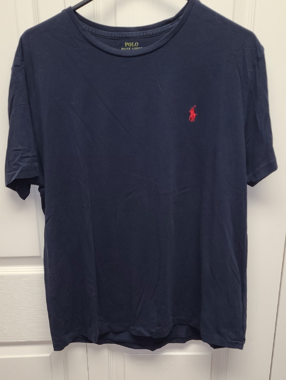 Polo by Ralph Lauren Navy Short-Sleeve Crew Tee with Red Pony L